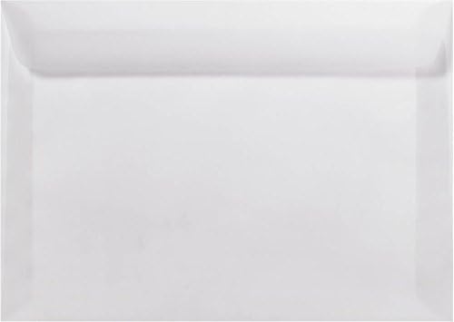 LUXPaper 9 x 12 Booklet Envelopes | Clear Translucent | 30lb. Text | 50 Qty by LUXPaper