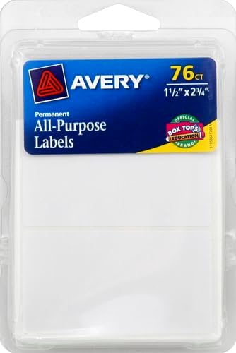 Avery Labels, 1.5" x 2.75" - Image 2