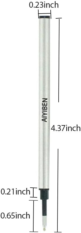 4.37 inch Rollerball Pen Refills, Roller Ball Fine Point 0.5mm - Image 3