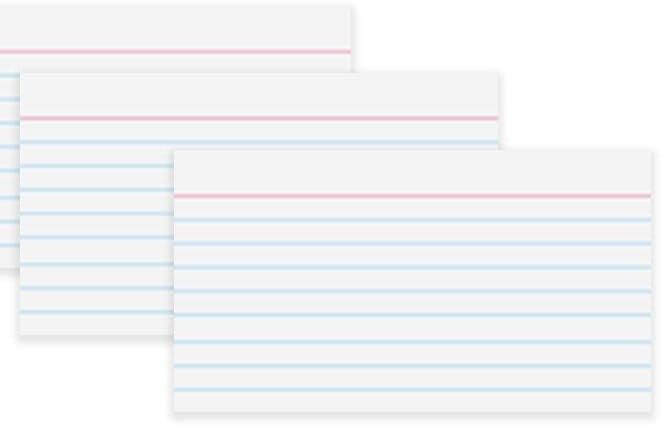 School Smart Ruled Index Card, 4 x 6 Inches, 90 lbs - Image 6