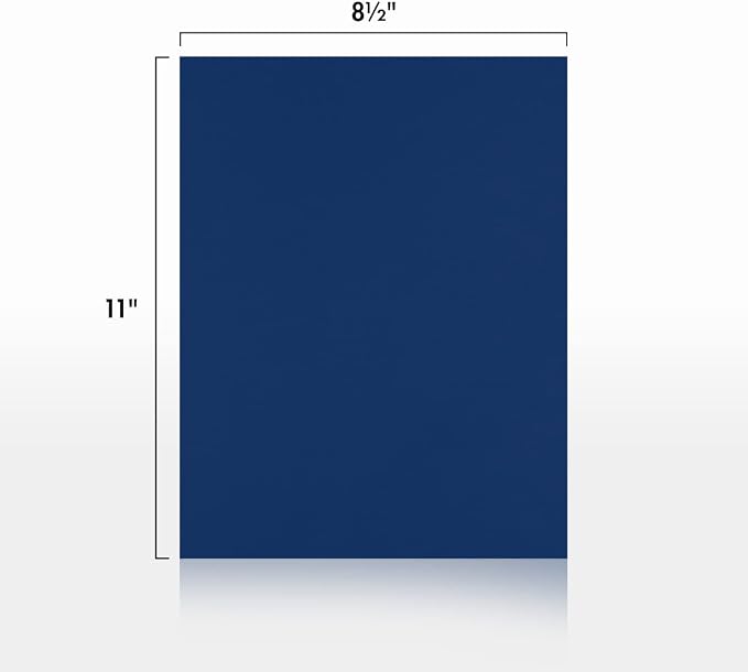 LUXPaper 8.5" x 11" Paper | Letter Size | Navy Blue | 80lb. Text | 50 Qty - Image 2