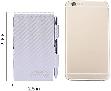 amassan Metal Pocket Notebook, Small Pocket Notepad Aluminum Note Case - Image 9
