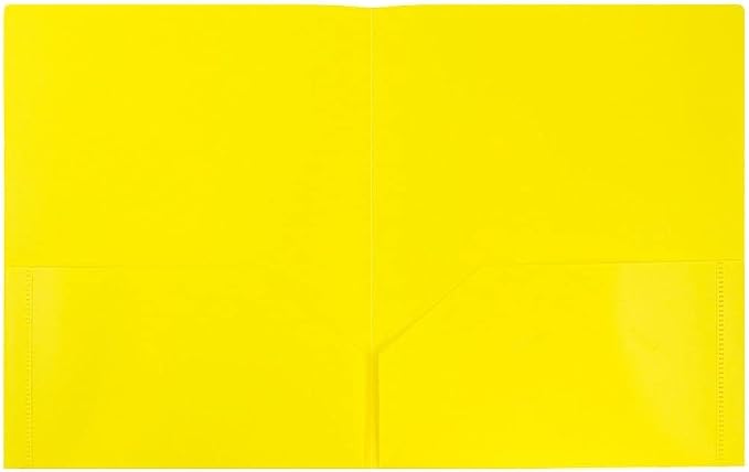 JAM PAPER Plastic 2 Pocket POP Folders - Image 4