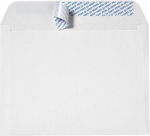 LUXPaper 9 x 12 Booklet Envelopes | Peel & Press | White | 28lb. Text | 1 - Image 2