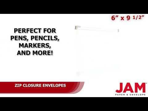 JAM PAPER Plastic 3 Hole Punch Binder Envelopes - Image 6