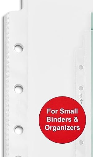 Staples 7‑Hole Punched Sheet Protectors, 5.5 x 8.5 Mini Size, Bulk 75‑Count - Image 5