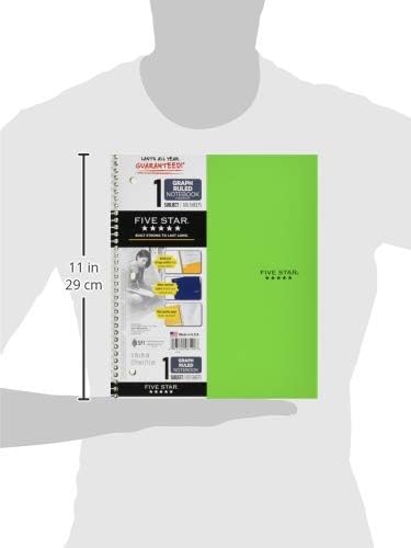 Five Star Spiral Notebook + Study App, 1 Subject, Graph Ruled Paper, 8.5" x 11" - Image 3