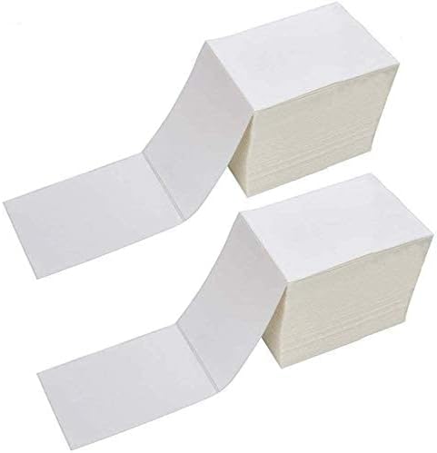 OausTect 4x6 Shipping Label 2000 Fanfold Labels by OausTectDirect