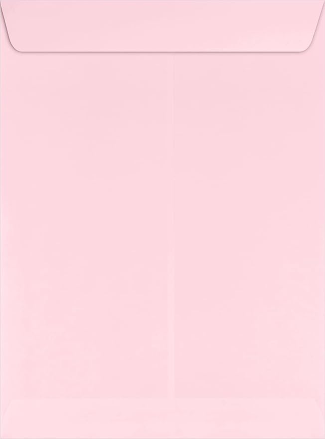 LUXPaper 9 x 12 Open End Envelopes | Peel & Press | Candy Pink | 80lb. Text | - Image 2