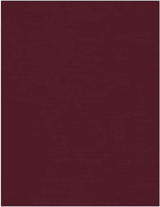 LUXPaper 8.5" x 11" Cardstock | Letter Size | Burgundy Linen | 100lb. Cover | by LUXPaper