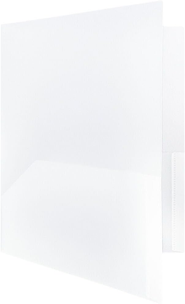 JAM PAPER Plastic 2 Pocket POP Folders - Image 3