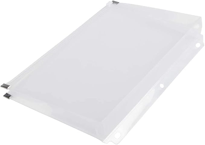 JAM PAPER Plastic 3 Hole Punch Binder Envelopes - Image 2
