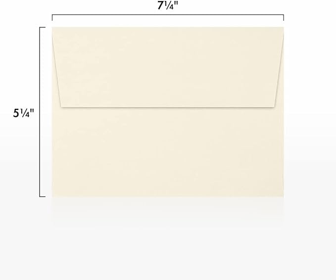 LUXPaper A7 Invitation Envelopes | Peel & Press | 5 1/4" x 7 1/4" | Natural | - Image 3