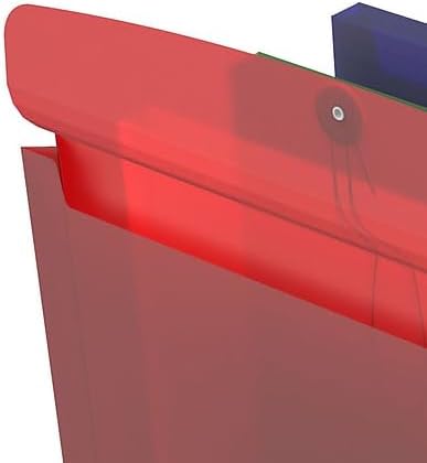 TRU RED Expanding Wallets, Legal Size, Button & String Closure, Durable Poly - Image 5