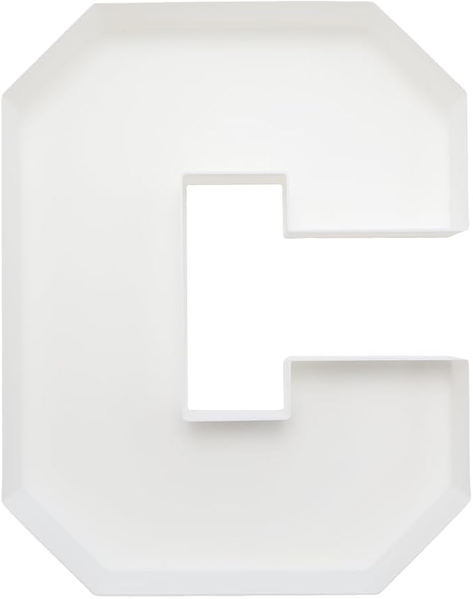 Plastic Fillable Letter Charcuterie Box, 10in Reusable Alphabet Shaped Tray - Image 2