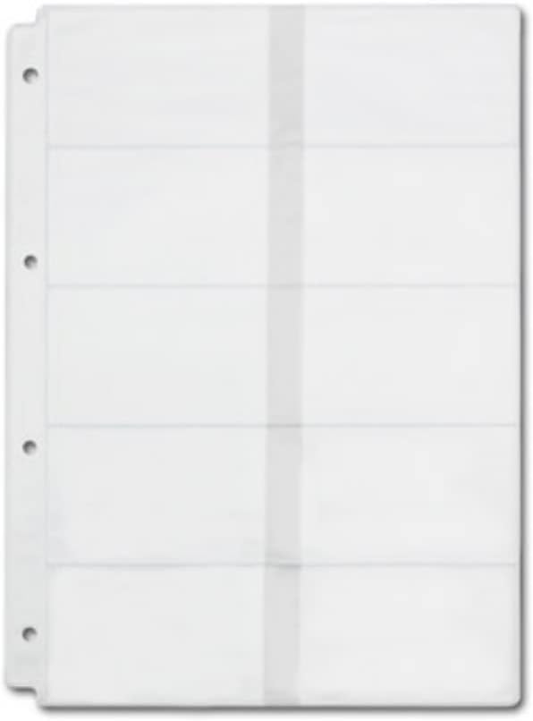4 Pack A4 4 Holes Binder Name Card Holder Plastic Business Card Organizer - Image 3