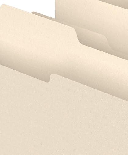 Staples File Folders, Letter Size, 3‑Tab Design, Durable Paper Stock, - Image 5