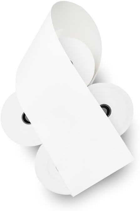 (50) 3 1/8 x 230 Thermal Paper Receipt Rolls 3.125 x 230 ft, POS/Cash Register Paper, TM-T88 T20 T90 Bixolon SRP-350 370, BPA Free, 50 Rolls, 48 GSM-DeskLoop Office