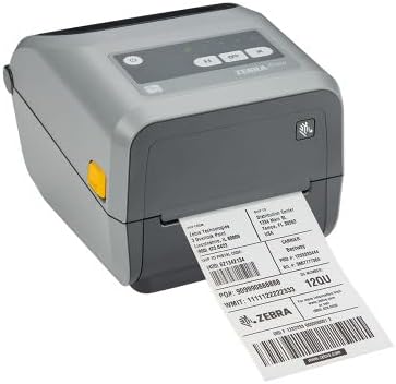 Zebra ZD421 Thermal Transfer & Direct Thermal Desktop Printer 203 dpi Print Width 4-inch USB/USB Host/Modular Connectivity ZD4A042-301M00EZ | Includes Jetset Software-DeskLoop Office