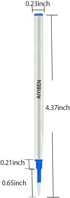 4.37 inch Rollerball Pen Refills, Roller Ball Fine Point 0.5mm - Image 3