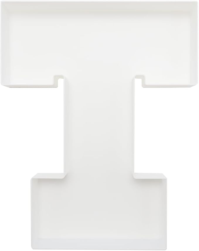 Plastic Fillable Letter Charcuterie Box, 10in Reusable Alphabet Shaped Tray - Image 2