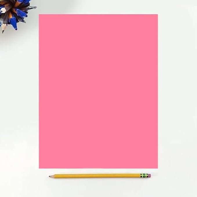 Colored Copy Paper, 20 LB (75 GSM) 8.5 X 11, 500 Sheets (cherry)-DeskLoop Office