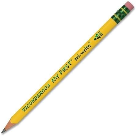 Ticonderoga My First Tri-Write Wood-Cased Pencils, Unsharpened, 2 HB Soft - Image 4