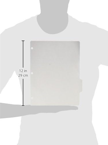 Smead 89415 Three-Ring Binder Index Divider 5-Tab White - Image 8