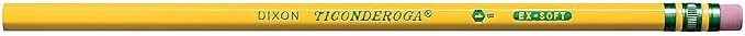 Ticonderoga Wood-Cased Pencils, 1 B Extra Soft - Image 2