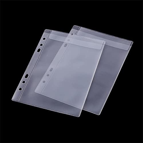 CYFUN DESIGN 10 Sheet Binder Pockets Sleeves Bags A5 Size 6 Hole Binder Folder - Image 6