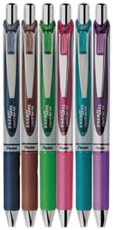 Pentel EnerGel RTX Retractable Liquid Gel Pen, Metal Tip, Medium Line - Image 2
