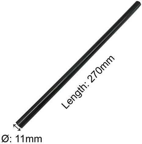 TrendBox Pack of 50 Black 11mmx270mm - Hot Melt Glue Sticks Strips Melting Adhesive for Handmade Craft DIY Home Office Project Craftwork Fix & Repairs-DeskLoop Office