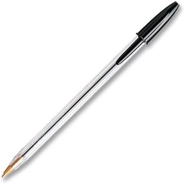 BIC Cristal Xtra Smooth Black Ballpoint Pens, Medium Point, 12-Count Pack - Image 4