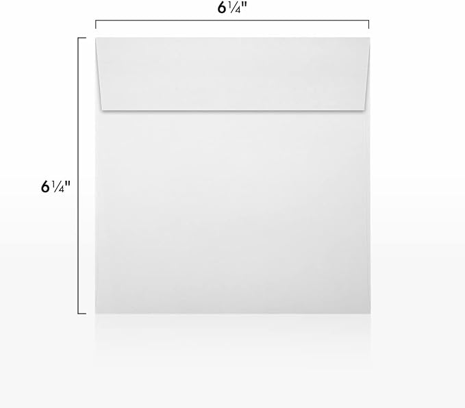 LUXPaper Square Invitation Envelopes | Peel & Press | 6 1/2" x 6 1/2" | Bright - Image 3