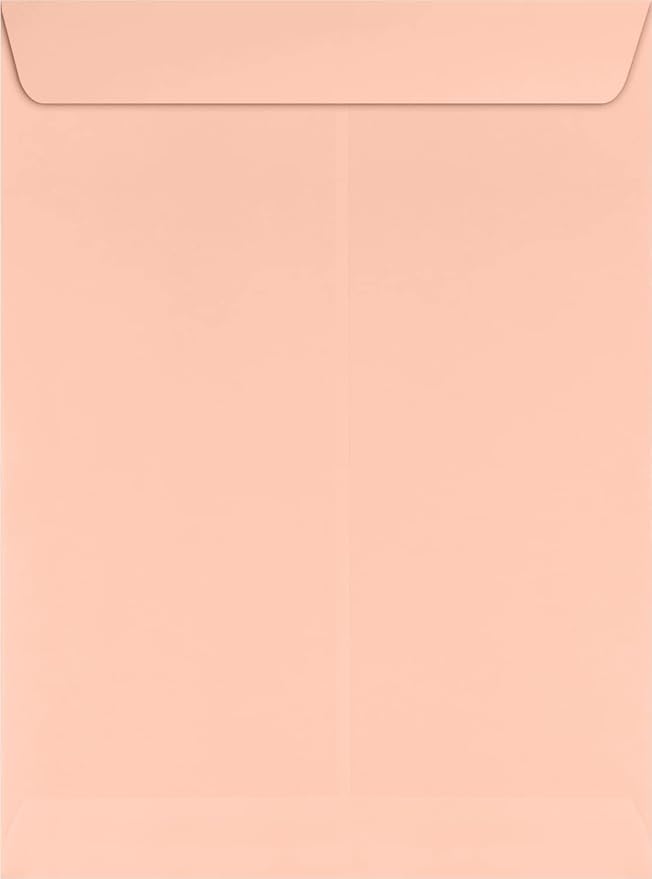 LUXPaper 9 x 12 Open End Envelopes | Peel & Press | Blush Pink | 80lb. Text | - Image 2
