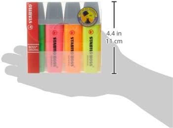 STABILO - BOSS ORIGINAL - Highlighter - Pack of 4 - Yellow - Image 3