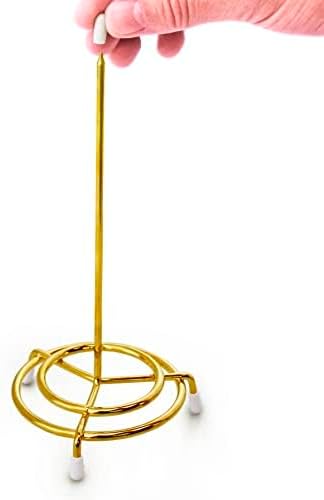 New Star Foodservice 23770 Brass Plated Check Spindle Holder - Image 4