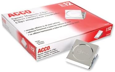 ACCO Square Magnetic Clip, 1 3/4-Inch Size, 12 Per Pack - Image 4