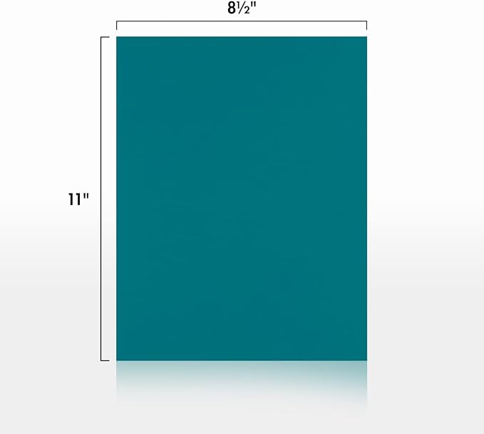 LUXPaper 8.5" x 11" Paper | Letter Size | Teal | 80lb. Text | 500 Qty - Image 2