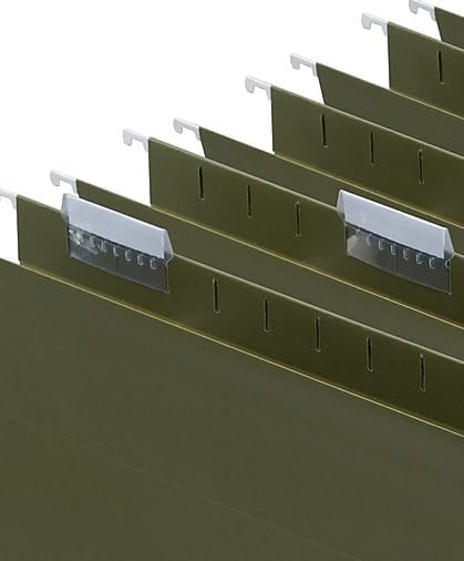 Staples Reinforced Hanging File Folders, Legal Size, Standard Green, Durable - Image 5