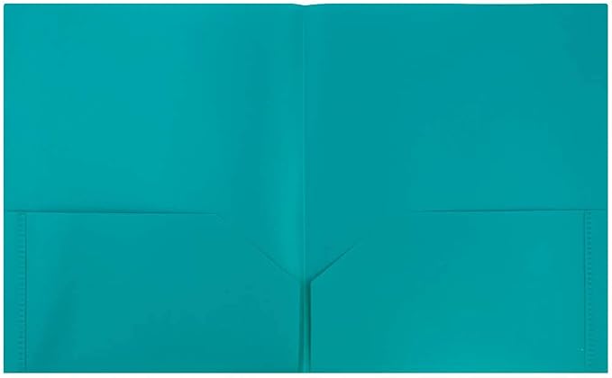JAM PAPER Plastic 2 Pocket POP Folders - Image 2