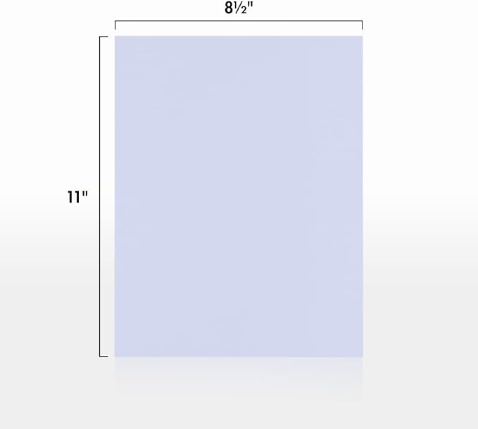 LUXPaper 8.5" x 11" Paper | Letter Size | Lilac Purple | 80lb. Text | 50 Qty - Image 2