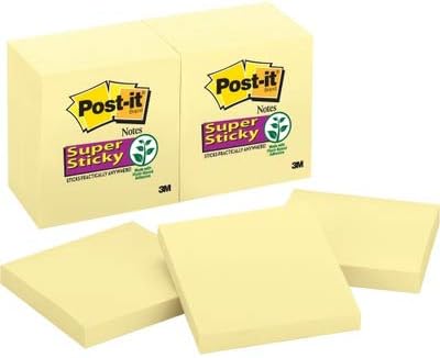Post-it Super Sticky Notes, 12 Sticky Note Pads, 3 x 3 in., School Supplies - Image 4