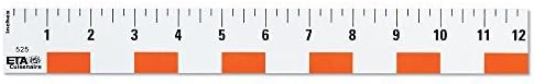 hand2mind 12 inch Flexible Safe-T Plastic Beginner Rulers - Image 2