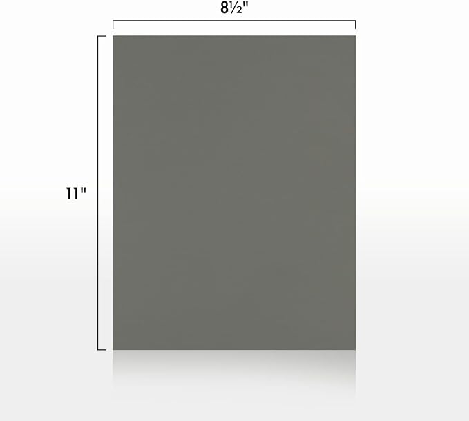 LUXPaper 8.5" x 11" Paper | Letter Size | Smoke Gray | 80lb. Text | 500 Qty - Image 2