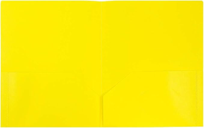 JAM PAPER Plastic 2 Pocket POP Folders - Image 5