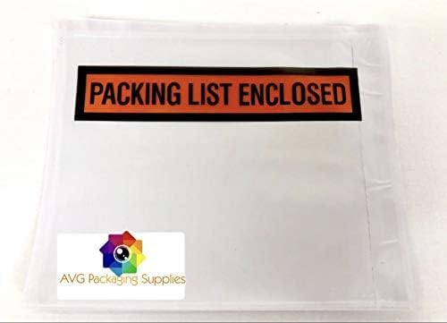 Packing List Enclosed Pouches – Clear Adhesive Envelope Bag - Image 5