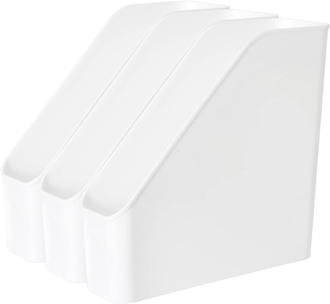 Youngever 3 Pack File Folder Bin Storage, Plastic File Folder Bin Organizer by Youngever
