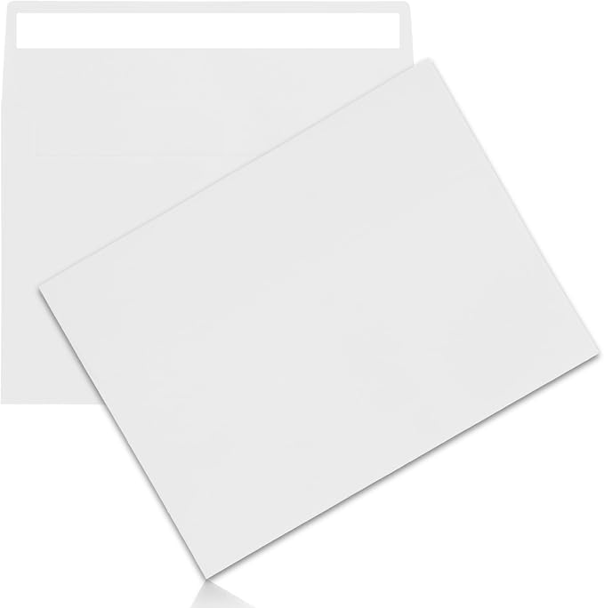 100Packs A2 White Envelopes 4x 5 Inch Card Envelopes, Self Seal by JOOLOKT