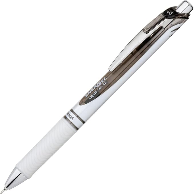 Pentel EnerGel Pearl Deluxe RTX Liquid Gel Pen, Fine Line, Needle Tip, Box of 12 - Image 2